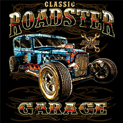 Classic Roadster Garage Custom Hot Rod Rat Rod T-shirt
