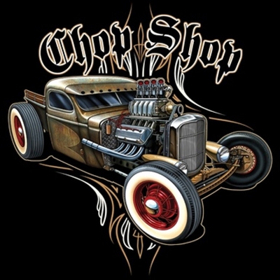 Rat Rod Hot Rod Vintage Pickup Chop Shop T-shirt