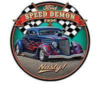 Ford '36 Coupe Speed Demon Drag Racing  T-shirt