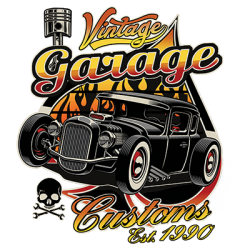Vintage Garage Customs Hot Rod T-shirt