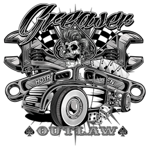 Greaser Outlaw Hot Rod Rat Rod T-shirt S-XXXL