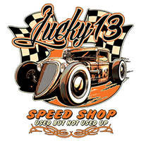 Hot Rod Lucky 13 Speed Shop T-shirt