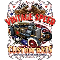 Vintage Speed Custom Rats Rat Rod Shop T-shirt