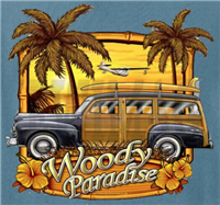 Woody Paradise Surf T-shirt