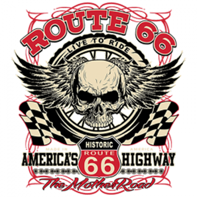 Route 66 America's Highway Work Shirt S-XXXL