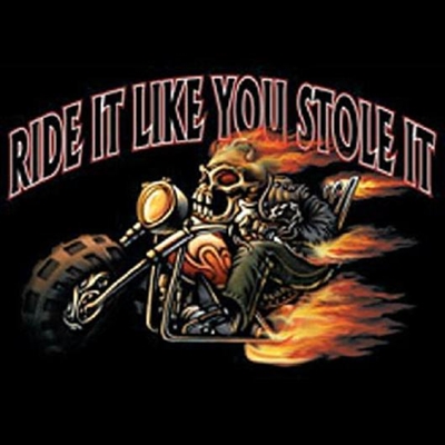 Ride It Like You Stole It Motorcycle Biker T-shirt