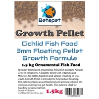 Betapet Cichlid Growth Pellet 1.5Kg (3mm Size Floating Pellet)