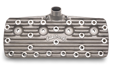 EDELBROCK CYLINDER HEADS 65 CC FOR 1938-48 FORD FLATHEAD- SCRIPT LOGO  -- 1125