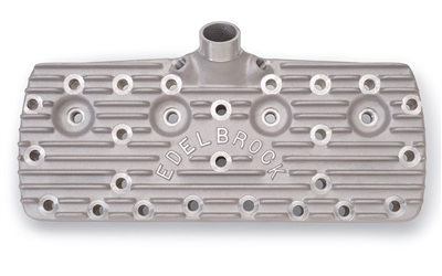 EDELBROCK CYLINDER HEADS 65CC FOR 1938-48 FORD FLATHEAD- BLOCK LOGO -- 1126