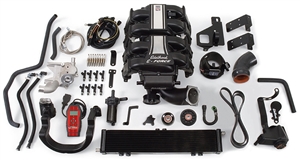EDELBROCK E-FORCE COMPLETE SUPERCHARGER SYSTEM WITH TUNER FOR 2009-10 FORD F-150 2-WHEEL DRIVE (5.4L 3V) AND 2007-11 FORD EXPEDITION AND LINCOLN NAVIGATOR  - 1583