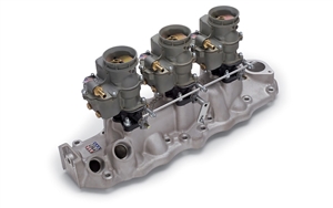 EDELBROCK TRIPLE CARB KIT FOR 1949-53 FORD FLATHEAD (TRIPLE DEUCE MANIFOLD)  -- 2014