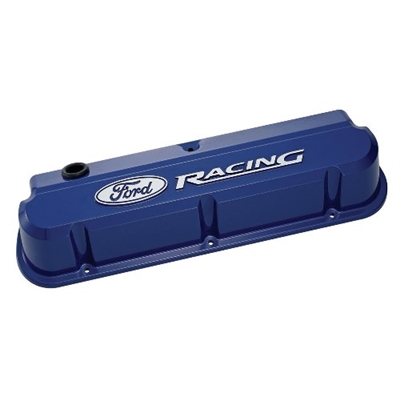 FORD RACING 289-351 SLANT EDGE VALVE COVER BLUE  -- 302-136