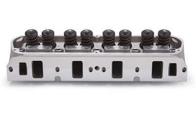 EDELBROCK STREET LEGAL PERFORMER 5.0/ 5.8L CYLINDER HEADS W/ 2.02" INTAKE VALVES FOR S/B FORD (COMPLETE, SINGLE) - 60399