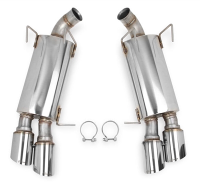 Hooker Blackheart 3" Axle-Back (GT-500 style) Exhaust kit with mufflers, 13-14 Ford Mustang 5.0L V8  -- 70403305-RHKR