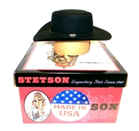 Limited Edition Carroll Shelby Black Stetson Collectors Hat - Size Small