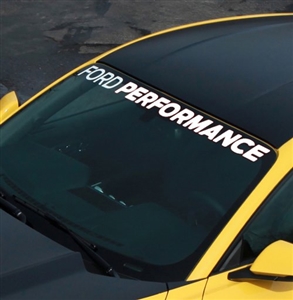 2015-2016 MUSTANG "FORD PERFORMANCE" WINDSHIELD BANNER -- M-1820-MB