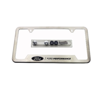 STAINLESS STEEL FORD PERFORMANCE LICENSE PLATE FRAME -- M-1828-SS304C