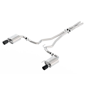 FORD RACING 2015-2016 MUSTANG GT SPORT CAT BACK EXHAUST SYSTEM WITH BLACK TIPS -- M-5200-M8SB