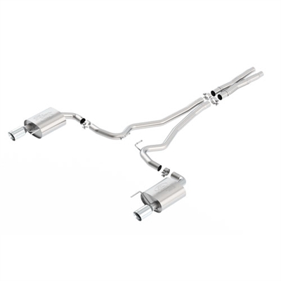 FORD RACING 2015-2016 MUSTANG GT SPORT CAT BACK EXHAUST SYSTEM WITH CHROME TIPS -- M-5200-M8SC
