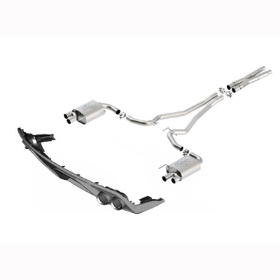 2015-2017 MUSTANG 5.0L CAT BACK TOURING EXHAUST SYSTEM WITH GT350 EXHAUST TIPS AND LOWER VALANCE  -- M-5200-M8TBV