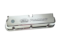 LASER ETCHED CHROME "FORD RACING" VALVE COVERS -- M-6582-LE302C