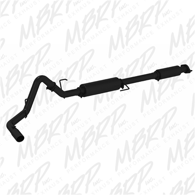 MBRP 2015 Ford F150 3" Cat Back, Single Side Exit, Black coated  -- S5256BLK