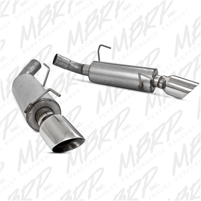 MBRP 2005-2010 Ford Mustang GT/ 2007-2010 Shelby GT500 Dual Mufflers Axle Back, Split Rear  -- S7200AL