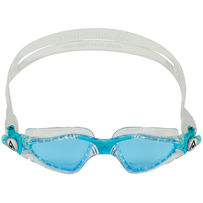 Aquasphere Kayenne Junior Swimming Goggles. (Transparent/Aqua/Lenses/Blue)