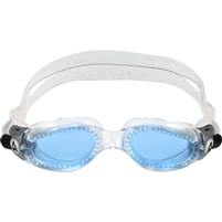 Aquasphere Kaiman Compact Adult Swimming Goggles. (Trans/Trans/Blue Lens)