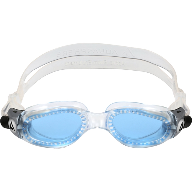 Aquasphere Kaiman Compact Adult Swimming Goggles. (Trans/Trans/Blue Lens)
