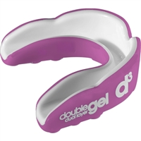 D3 Double Gel Adult Mouth Guard. (Pink/White)