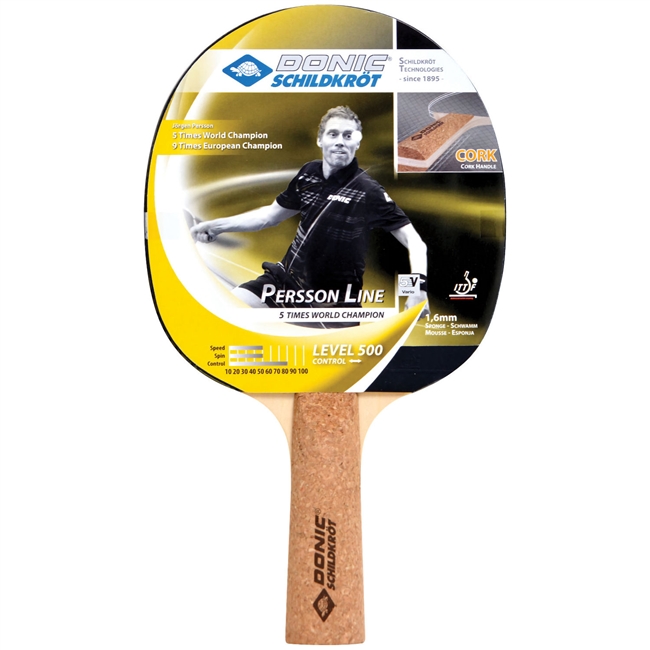 Donic-Schildkroet Persson 500 Table Tennis Bat. (Black)
