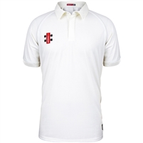 Gray-Nicolls Matrix V2 Short Sleeve Shirt. (Ivory)