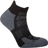 Hilly Supreme Running Socklet. (Black/Grey Marl)