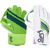 Kookaburra LC 2.0 Wicket Keeping Gloves. (Black/Green)