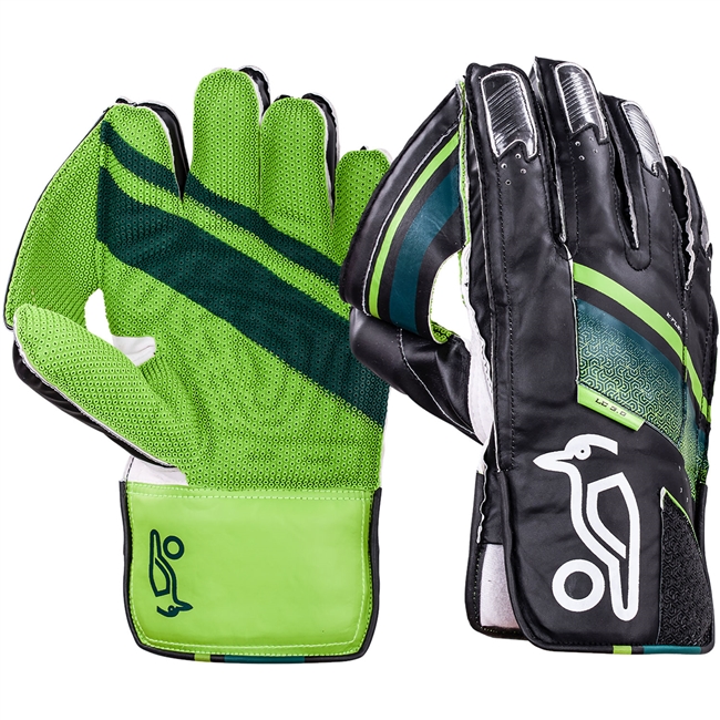 Kookaburra LC 3.0 Wicket Keeping Gloves. (Black/Green)