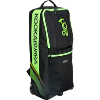 Kookaburra WD6000 Junior Wheelie Duffle Bag. (Black/Neon Green)