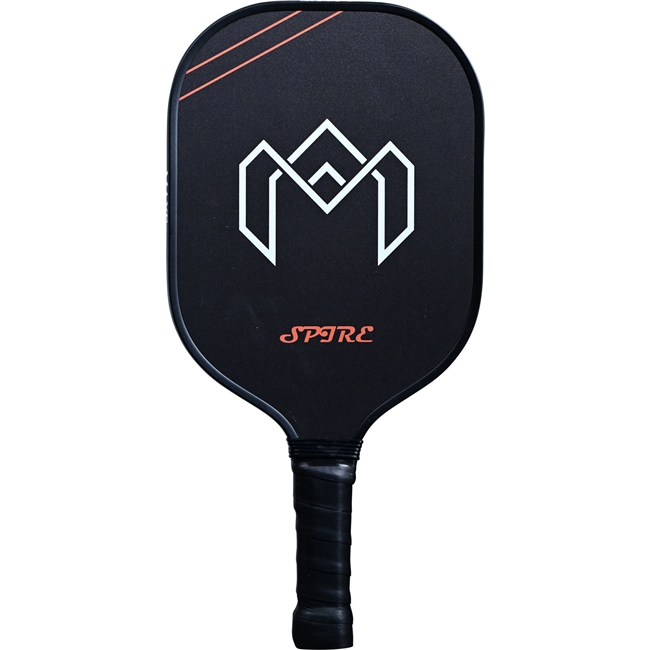Maxe Spire Grit Carbon 14 Pickleball Paddle. (Black/Red)