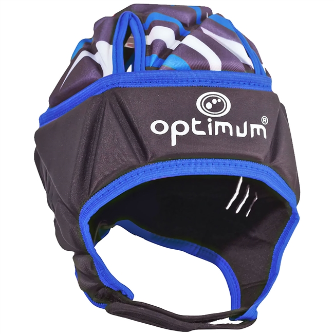 Optimum Razor Rugby Headguard. (Black/Blue)