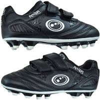 Optimum Junior Razor Silver Moulded Stud Rugby Boots. (Black/Silver)