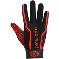 Optimum Velocity Thermal Rugby Gloves. (Black/Red)