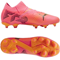 Puma Future 7 Pro FG/AG Men's Football Boots. (Sunset Glow/Puma Black/Sun Stream)