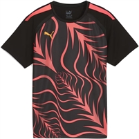 Puma individualLIGA Graphic Football Jersey. (Puma Black/Sunset Glow)