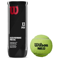 Wilson X3 Speed Padel Ball. (Yellow)