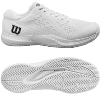 Wilson Rush Pro Ace AC Men's Tennis Shoe. (White/White/Black)