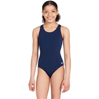 Zoggs Cottesloe Sportsback Girls One Piece Swimsuit. (Navy)