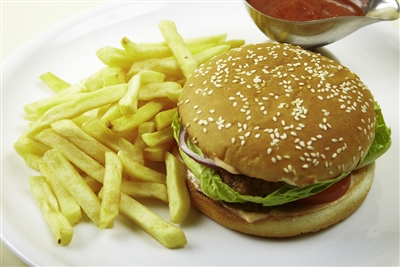 Beef Burger with Fries