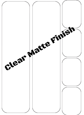 Frame Protection Kit, Clear Matte