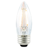 Green Creative, Decorative LED B11 Bulb | 3.3W, 2700K, E26 Base, Clear Lens | 3.3FB11DIM-927-E26