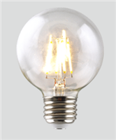 Green Creative, Filament LED G16.5 Globe Bulb | 3.8W, 2700K, E26 Base | 3.8FG16.5DIM-927-E26-R
